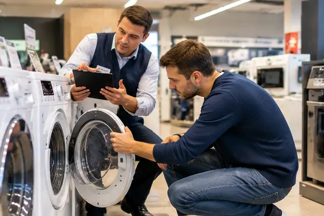 Carte Mastercard Castorama posée sur des plans de cuisine et un chariot de bricolage