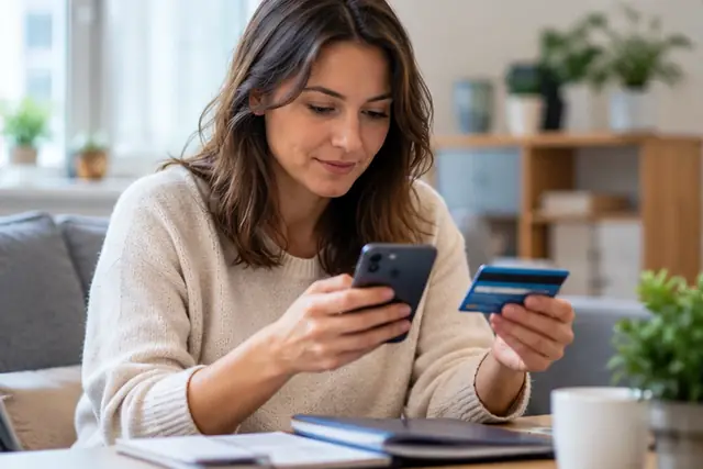 Relevé mensuel de crédit renouvelable et carte Cpay posés sur un bureau à La Réunion