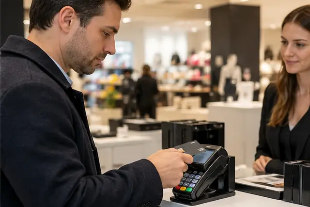 Relevé de carte de crédit suisse avec montant minimal à payer entouré