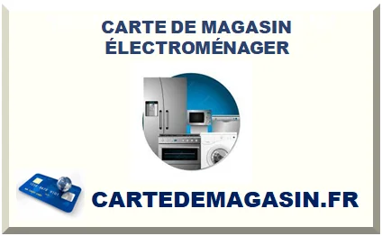 CARTE DE MAGASIN ÉLECTROMÉNAGER 2026