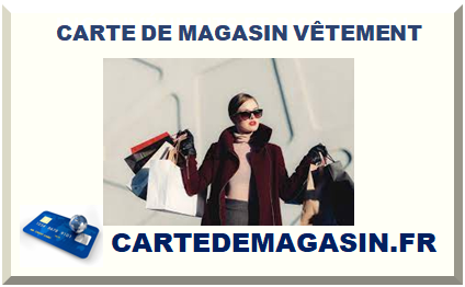 CARTE DE MAGASIN VÊTEMENT 2025